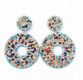 Wild Flower Earrings Hoop
