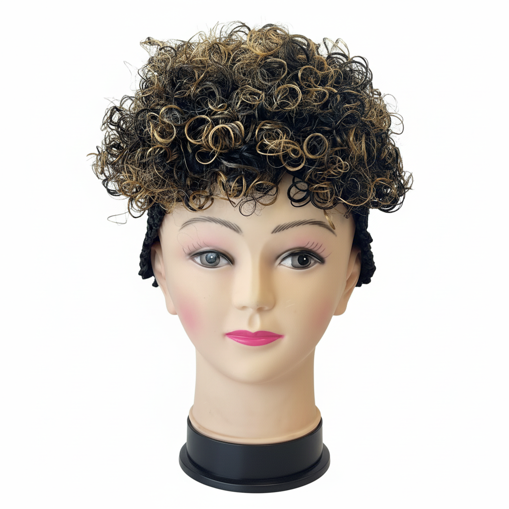 Wig Curly Short