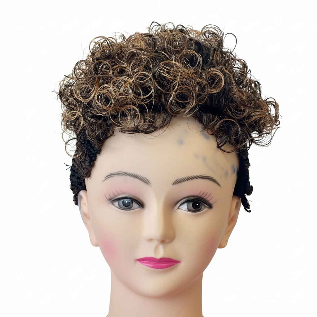 Wig Curly Short